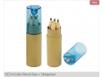 ECO 6 Color Pencil Sets + Sharpener