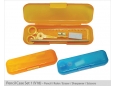 Pencil Case Set 1 (V18) - Pencil + Ruler + Eraser + Sharpener + Scissors