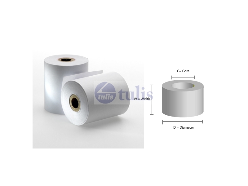 White Thermal Paper 80 or 110mm