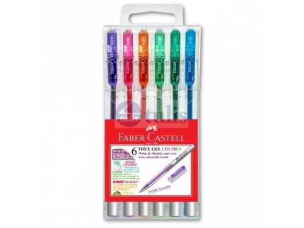 Fabercastell True Gel Sixpiece Pen Wallet